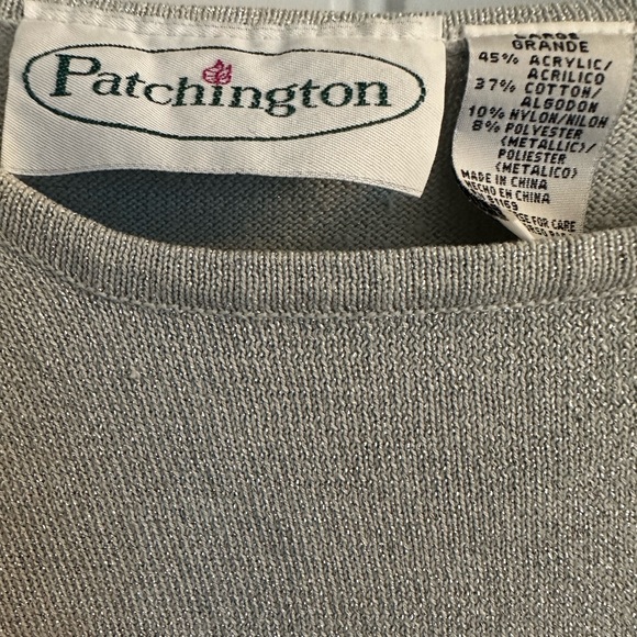 Patchington Silver shimmering Top Renaissance World Tour Size Large - Picture 4 of 5